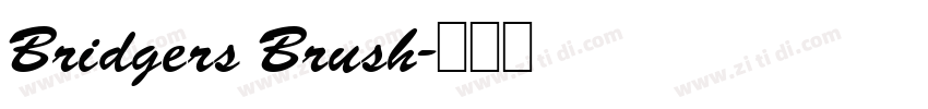 Bridgers Brush字体转换